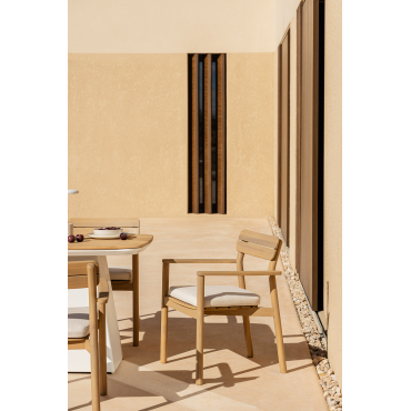 Set Van 2 Tuinstoelen Met Armleuningen Van Saira Acaciahout Lichte Acaciekleur - Sklum