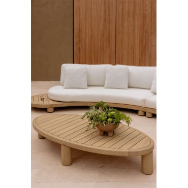 Ovale Tuintafel 140x70 Cm Van Acaciahout Jerome Lichte Acaciekleur - Sklum
