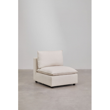 Centrale Module Voor Modulaire Bank Daniela Stof Crème Beige - Sklum
