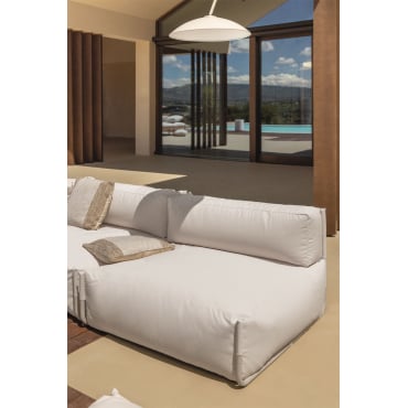 Centrale Module Voor De Modulaire Tuinbank Oporto Tapioca Beige - Sklum