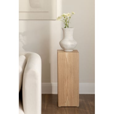 Mdf Voetstuk Bloemen Licht Ash Brown - Sklum
