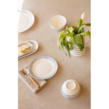 Isolda 12-delige Nieuwe Serviesset Van Bone China Wit - Sklum