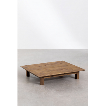 Rechthoekige Salontafel In Acaciahout (85x75 Cm) Brina Acacia Bruin - Sklum