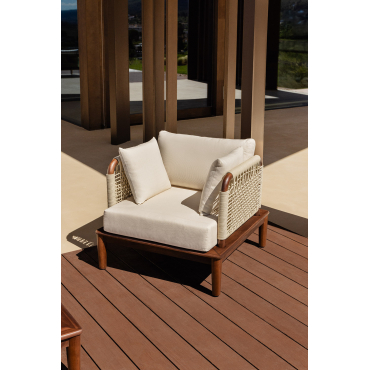 Tuinfauteuil In Acacia Giulia Donker Acaciabruin - Sklum