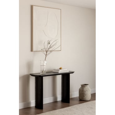 Console 110x40 Cm In Mdf Tuareg Gewoon Zwart - Sklum