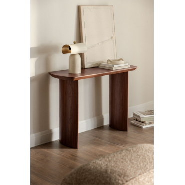Console 110x40 Cm In Mdf Tuareg Donker Hout - Sklum