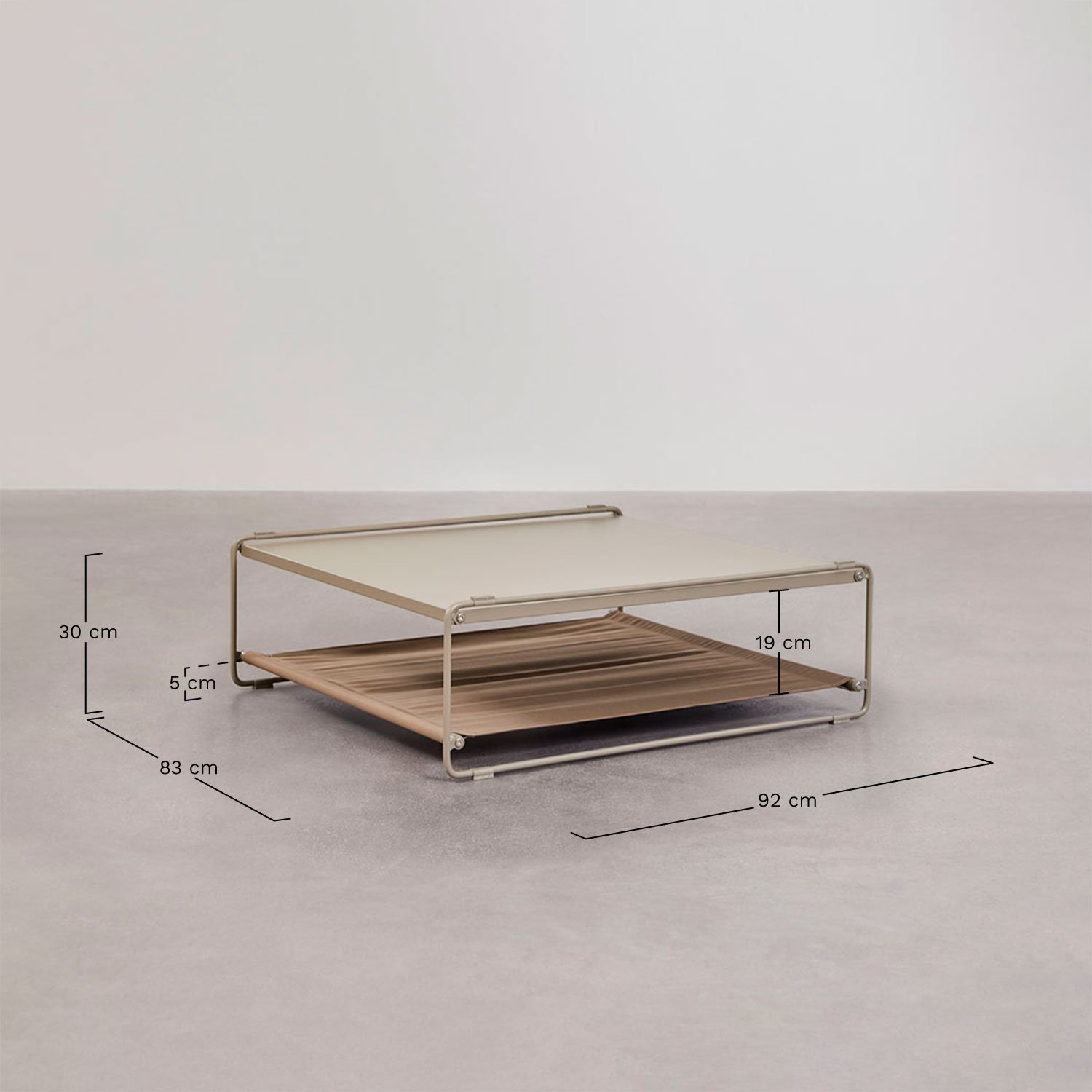 Amaro tuinset met omvormbare fauteuil en bijzettafel, AFMETINGEN