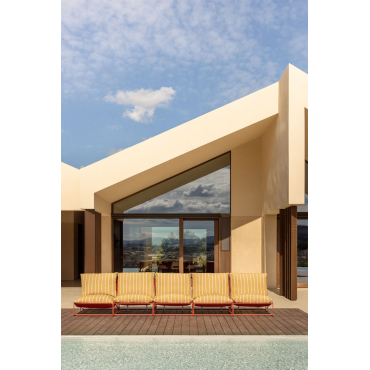 Amaro 5-delige Modulaire Tuinbank Honing Geel - Rood – Klei - Sklum