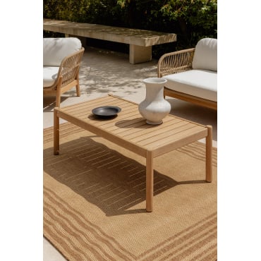 Salontafel Voor De Tuin Rechthoekig 120x60 Cm Van Acaciahout Karvia Acacia Bruin - Sklum