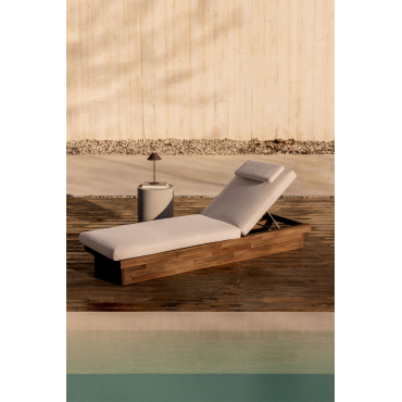 Pakket Van 2 Dailin Acacia Houten Ligstoelen Acacia Bruin - Sklum
