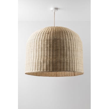 Flandes Buitenplafondlamp Natuurlijk - Wit & Ø80 Cm Flandes - Sklum