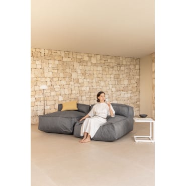 Dojans 2-delige Modulaire Tuinbank Gris Granito - Sklum