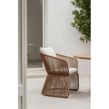 Set Van 4 Tuinstoelen Snyder Natuurlijk - Sklum