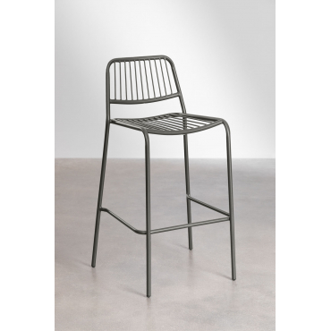 Set Van 2 Elton Stapelbare Hoge Tuinkrukken Zwarte Koolstof & ↑75 Cm - Sklum