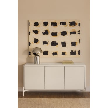 Dressoir 160x45 Cm In Mdf Alazne Tapioca Beige - Sklum