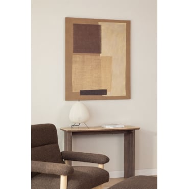 Decoratief Canvas 100x120 Cm Handgeschilderd Wimara Natuurlijke Kleuren - Sklum
