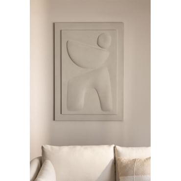 Decoratief Canvas 100x140 Cm Met Reliëf Quelio B - Sklum