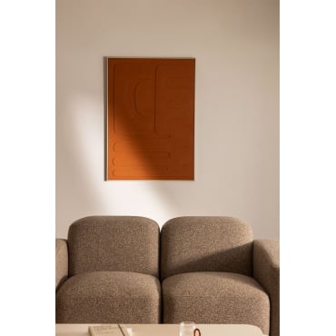 Decoratief Schilderij 100x140 Cm, Handgeschilderd Op Avilon Canvas Rood – Klei - Sklum