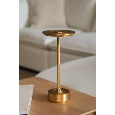 Draadloze Led-tafellamp Rivkin Goud - Sklum