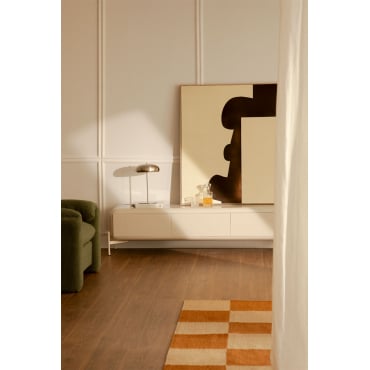 Tv-meubel 180x40 Cm In Mdf Alazne Tapioca Beige - Sklum