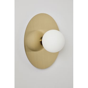 Anine Wandlamp Van Ijzer En Glas Goud & Ø30 Cm - Sklum