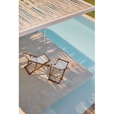 Set Van 2 Opvouwbare Hangmatten Met Kardis Houten Kussen Gardenia Wit - Sklum