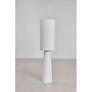 Bercy Vloerlamp Van Stof En Ijzer ↑140 Cm - Sklum