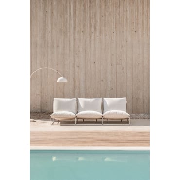Amaro 3-delige Modulaire Tuinbank Gardenia Wit - Sklum