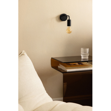 Londy Ijzeren Wandlamp Zwart - Sklum