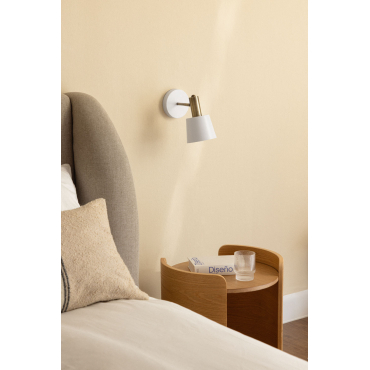 Agueda Ijzeren Wandlamp Wit - Sklum