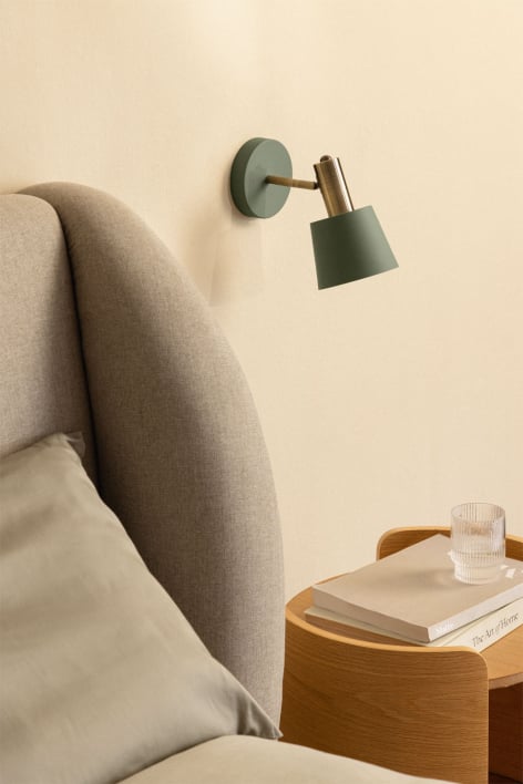 Draaibare wandlamp van ijzer Agueda