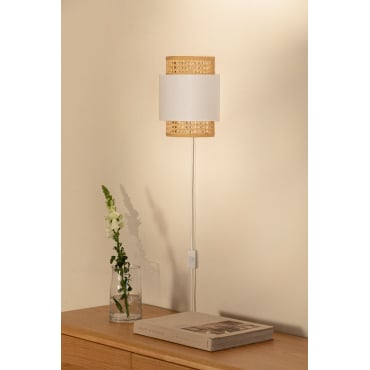 Wandlamp Satu Beige – Linnen - Sklum