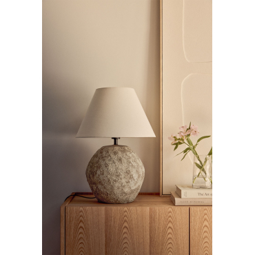 Keramische En Linnen Rollen Bruin – Zand & ↑60 Cm - Sklum