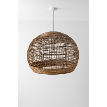Udane Buitenplafondlamp Natuurlijk - Wit & Ø80 Cm Udane - Sklum