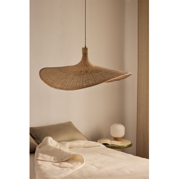 Chaifer Bamboe Plafondlamp Natuurlijk & 80 X 70 Cm - Sklum