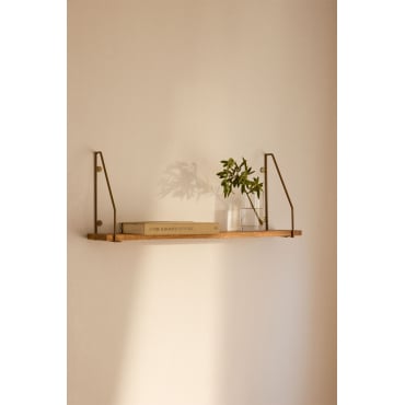 Daven Design Mangohouten Wandplank 1 Plank - Sklum