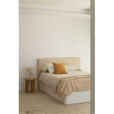 Uferyn Houten Opklapbare Slaapbank Wit Hout & 150 X 190 Cm - Sklum