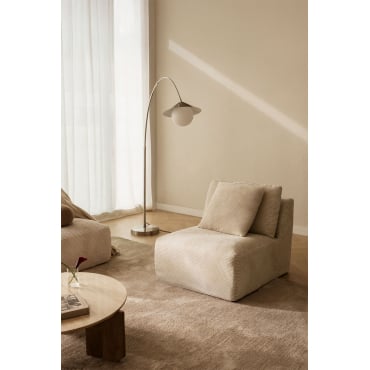 Temple Vacuümverpakte Corduroy Fauteuil Corduroy Beige – Linnen - Sklum
