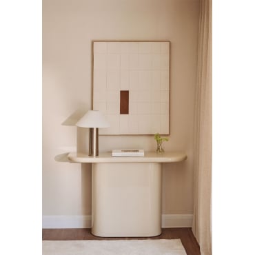 Consoletafel 120x30 Cm In Mdf Istanbul Tapioca Beige - Sklum