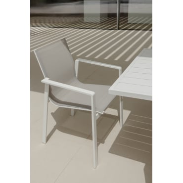 Eika Stapelbare Tuinstoel Gardenia Wit - Sklum