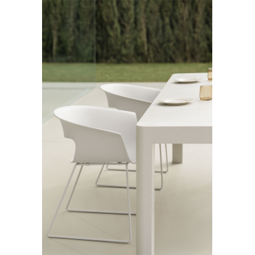 Set Van 2 Alanys Tuinstoelen Grijsachtig Wit - Sklum