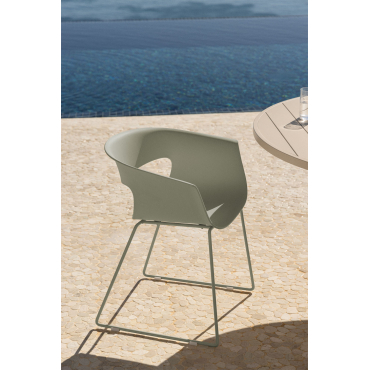 Set Van 4 Tuinstoelen In Ijzer En Polypropyleen Alanys Groen – Salie - Sklum