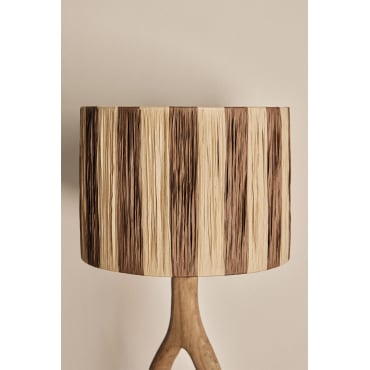 Lampenkap Ø30 Cm In Gevlochten Marsali-papier Bruin – Koffie - Sklum