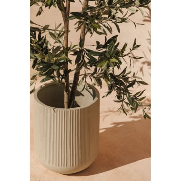 Raiden Buiten Plantenbak In Polystone Ø30 Cm - Sklum