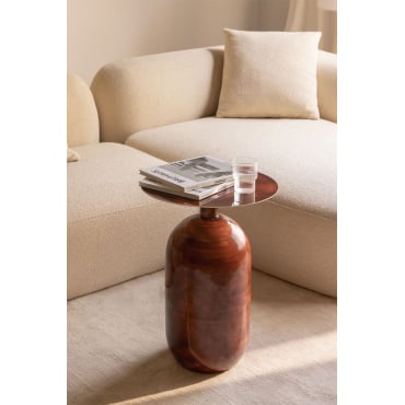 Ronde Bijzettafel Van Ijzer Truax Ø40 Cm - Sklum
