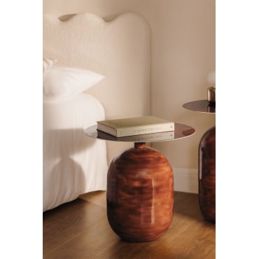 Rond Nachtkastje Van Ijzer Truax Ø50 Cm - Sklum