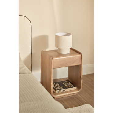 Rechthoekig Nachtkastje Met Lade 40x30 Cm In Tinsley Hout Mangohout - Sklum