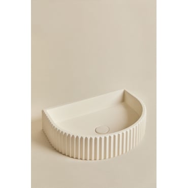 Teide Cementen Gootsteen Beige – Crème - Sklum