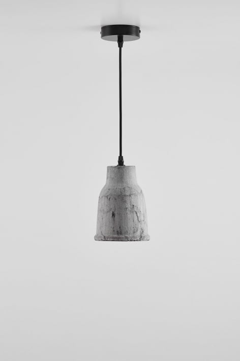 Hanglamp van terracotta Sainza - Grijs – koel