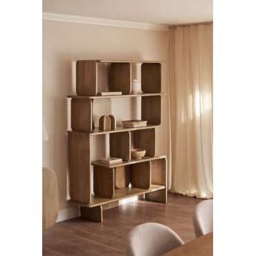 Agathe Mangohouten Stellingkast Natuurlijk Hout - Sklum